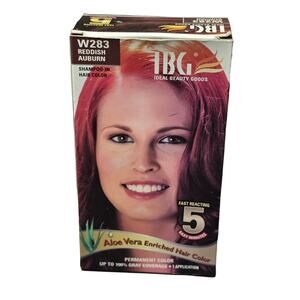 IBG Ideal Beauty Goods W283 Reddish Auburn Shampoo In Permanent Hair Color Aloe